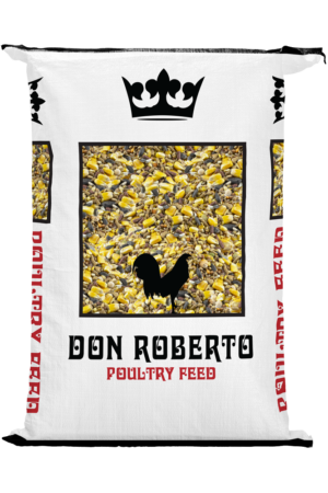 Don Roberto Gourmet Rooster Feed with Whole Corn – 80 lb