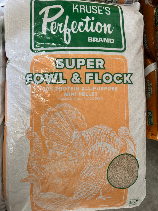Kruse’s Perfection Brand Super Fowl & Flock – 40 lb