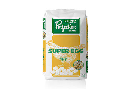 Kruse’s Perfection Brand Super Egg mini pellet
with whole grains – 40 lb