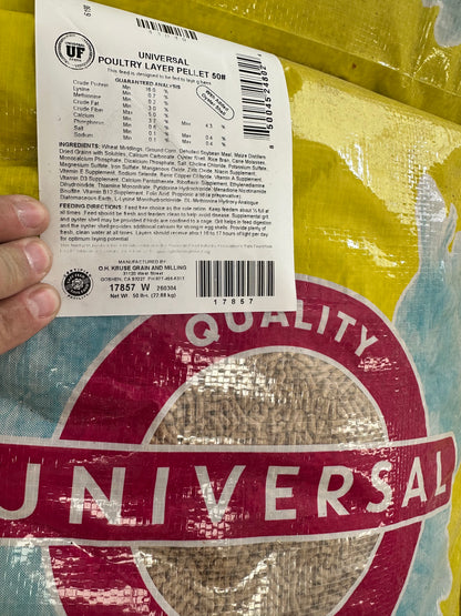 Universal Poultry Layer Pellet – 50 lb