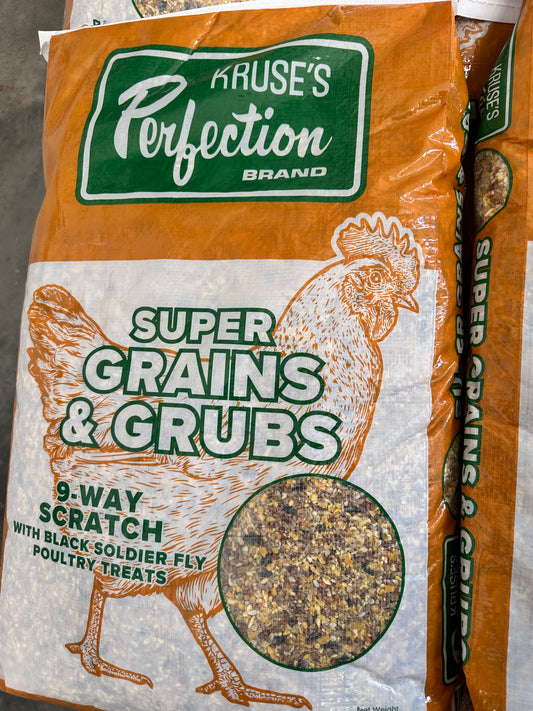 Kruse’s Perfection Brand Super Grains with Grubs – 40 lb